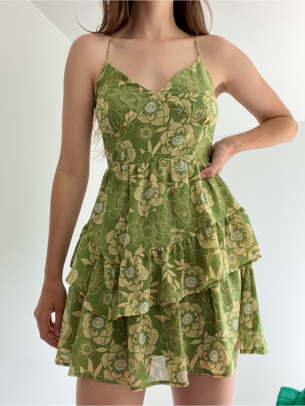 Sienna Sky // green sun dress